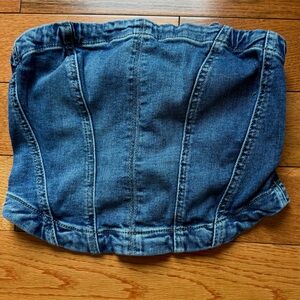 Garage denim crop top